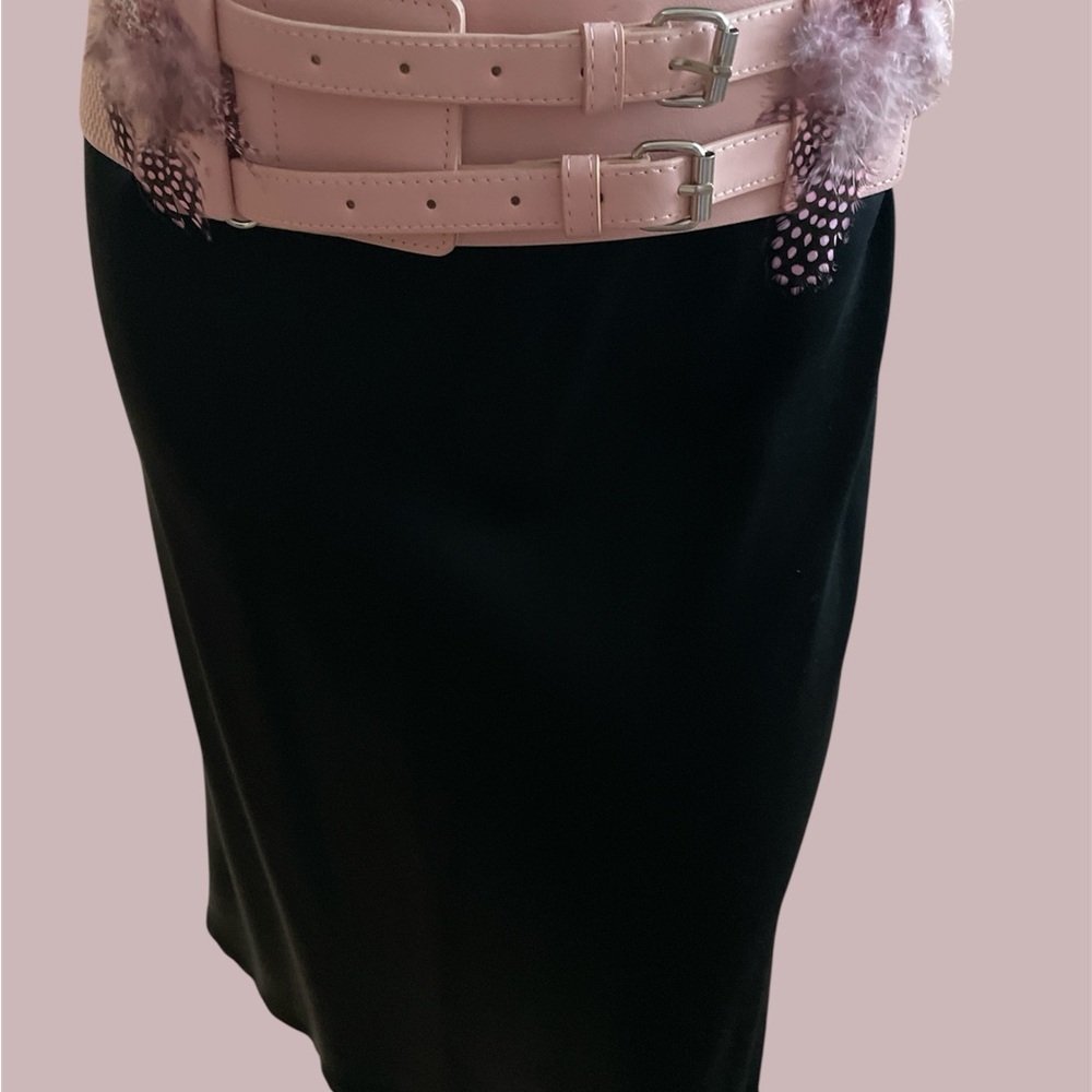 Elegant Pink Double Buckle Belt